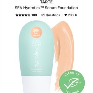 NWT Tarte Sea HydroflexTM, Serum, Foundation, in 20N = Light Neutral!